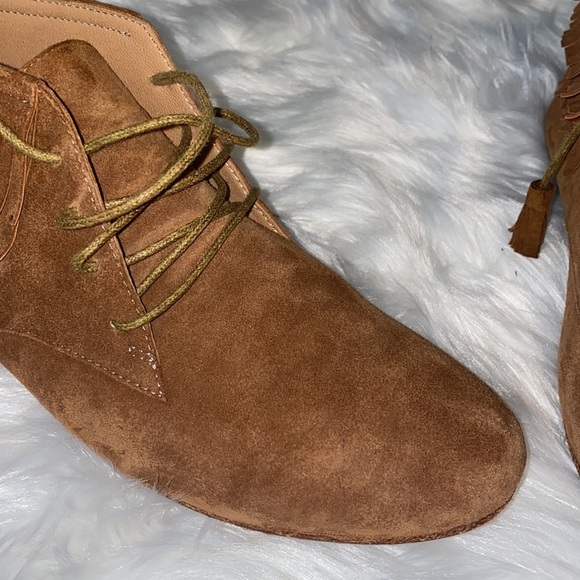 Ulla Johnson‎ Adelaide Tan Suede Fringe Booties - Picture 12 of 15